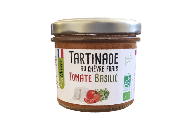 Tartinade au chvre frais - Tomate & Basilic