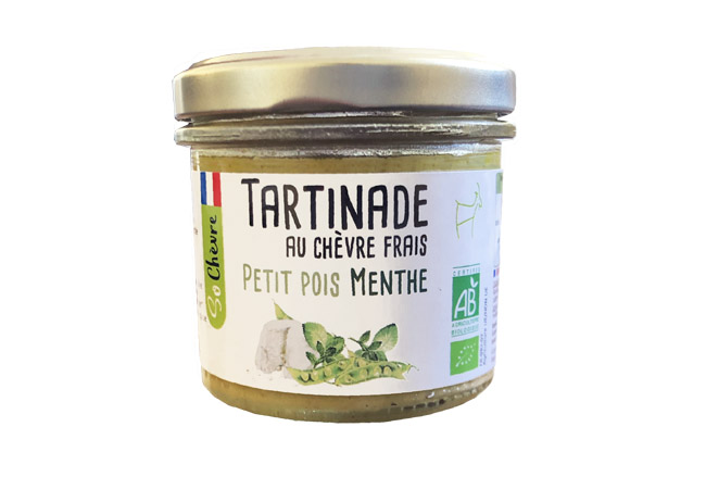 Tartinade au chvre frais - Petit Pois & Menthe